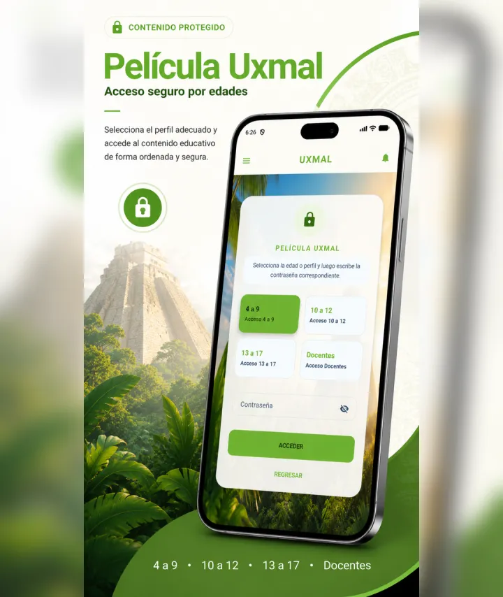 Acceso protegido a Película Uxmal por edades